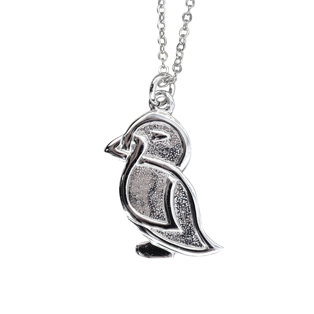 Celtic Puffin Pendant - Click Image to Close